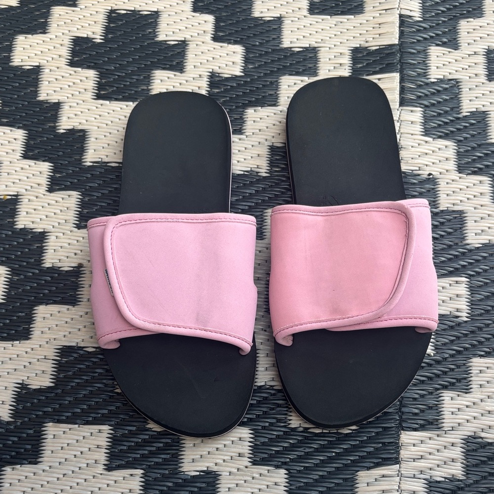 Rainbow Pink Slide Sandals